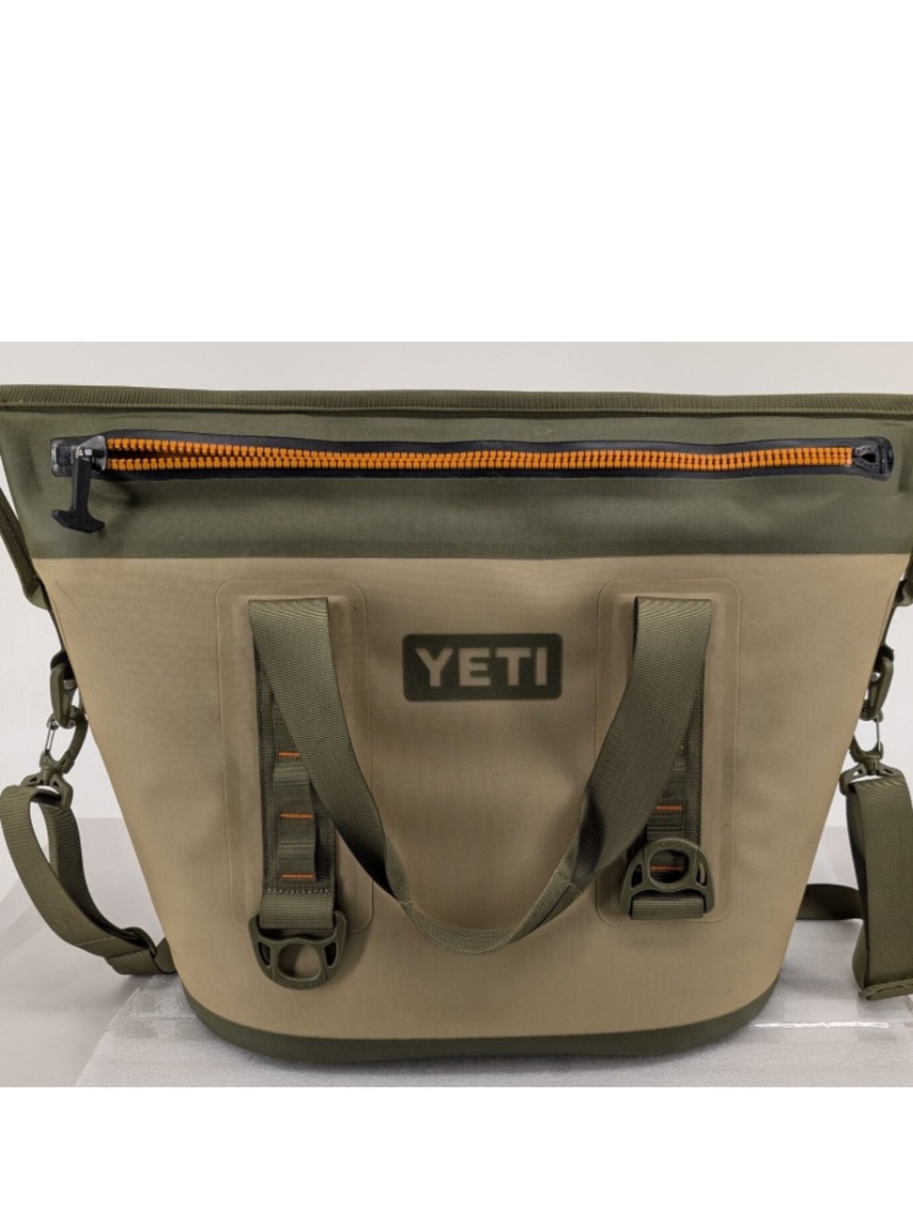 YETI Hopper Two 30 Soft Cooler Tan Olive Leakproof Camping Fishing Bag RARE - Picture 6 of 6